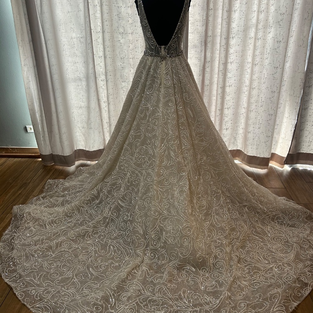 Amalia Carerra Bridal Gown Size 14 - Picture 11 of 16
